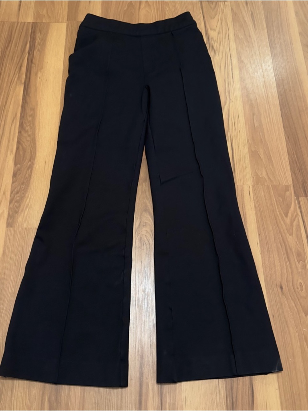 SPANX Black Flared Pull-On Dress Pants